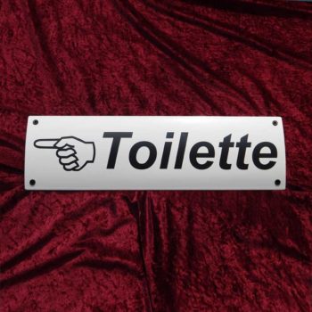 WC Schilder aus Emaille
